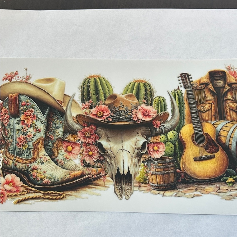 Boho Western Cup Decal